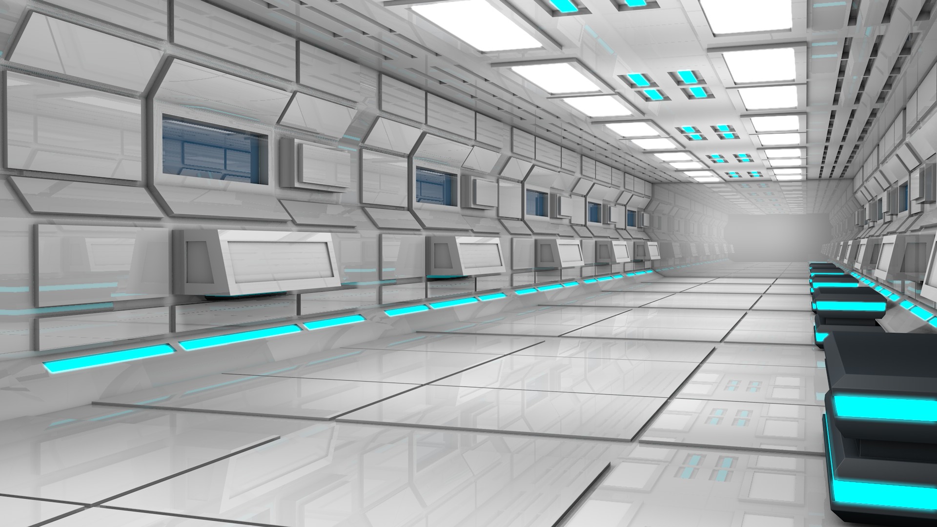Sci Fi Interior 3D model_7