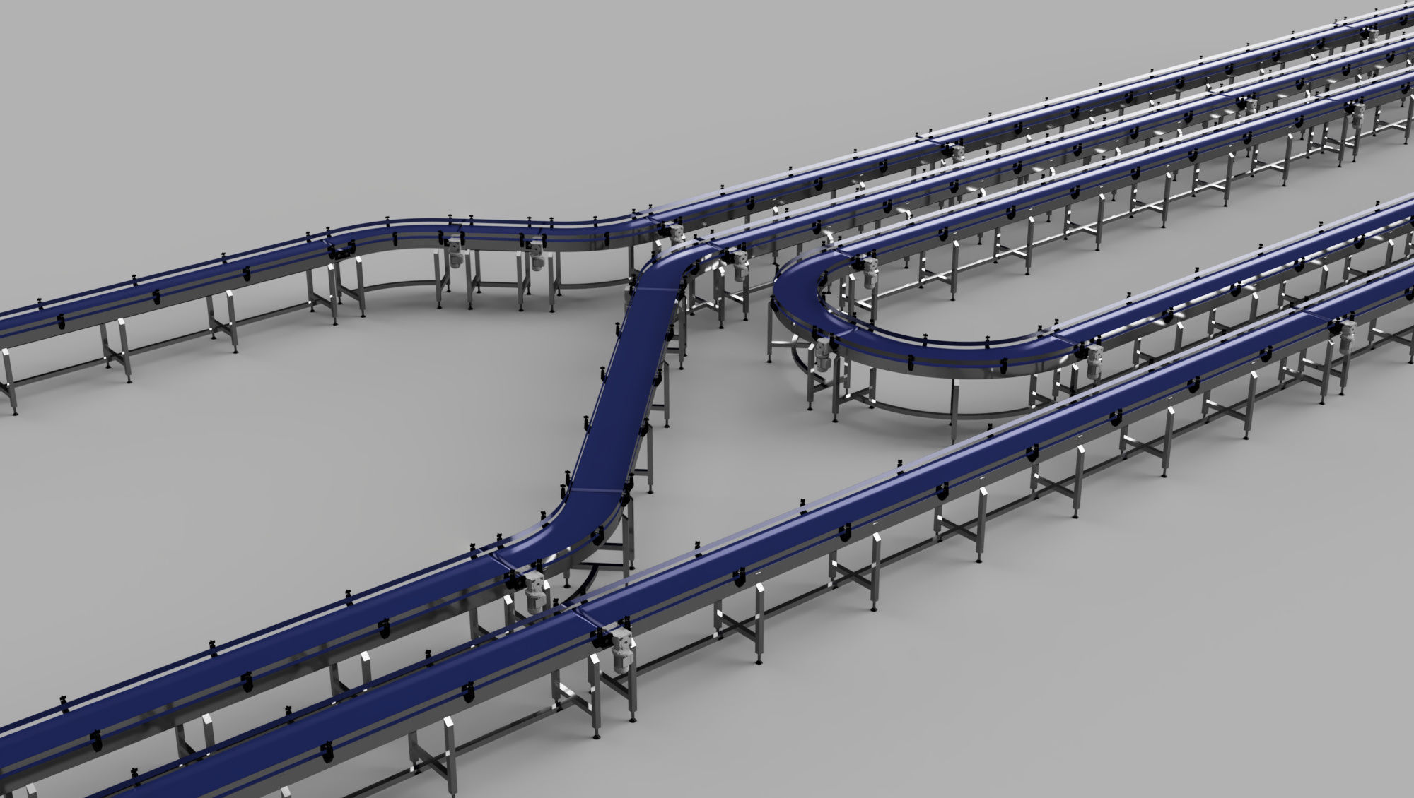 Conveyor Belt Bundle 3D Model 3D model_10