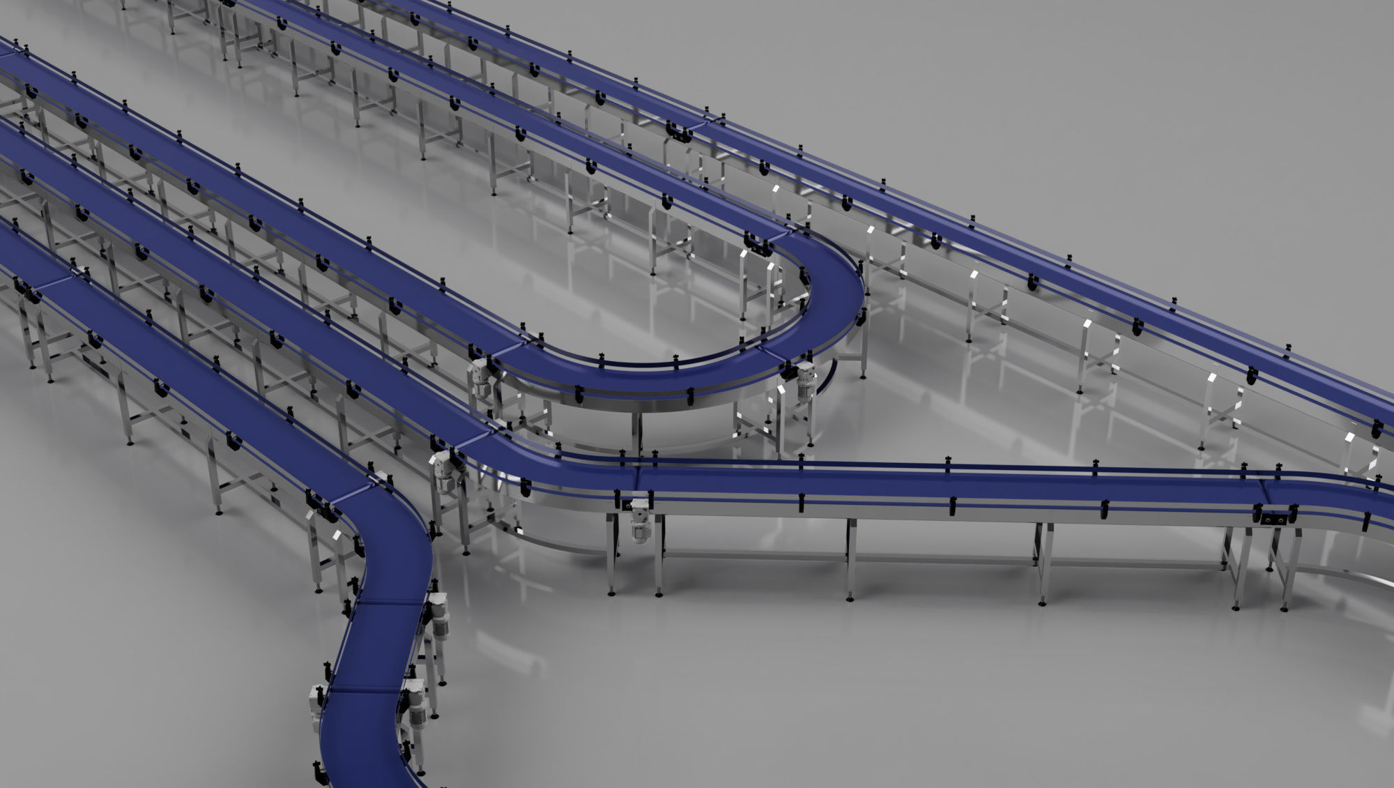 Conveyor Belt Bundle 3D Model 3D model_8