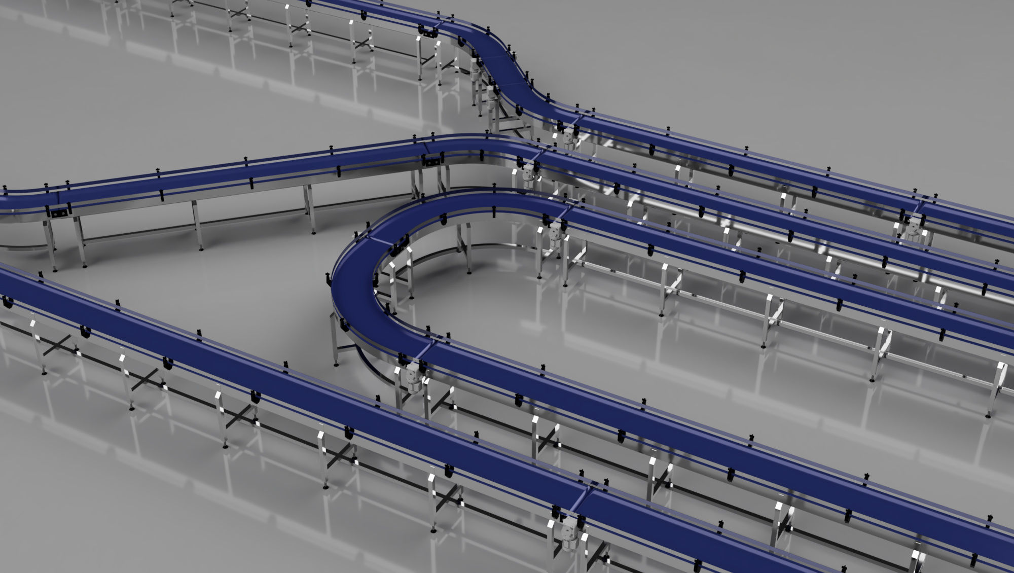 Conveyor Belt Bundle 3D Model 3D model_7