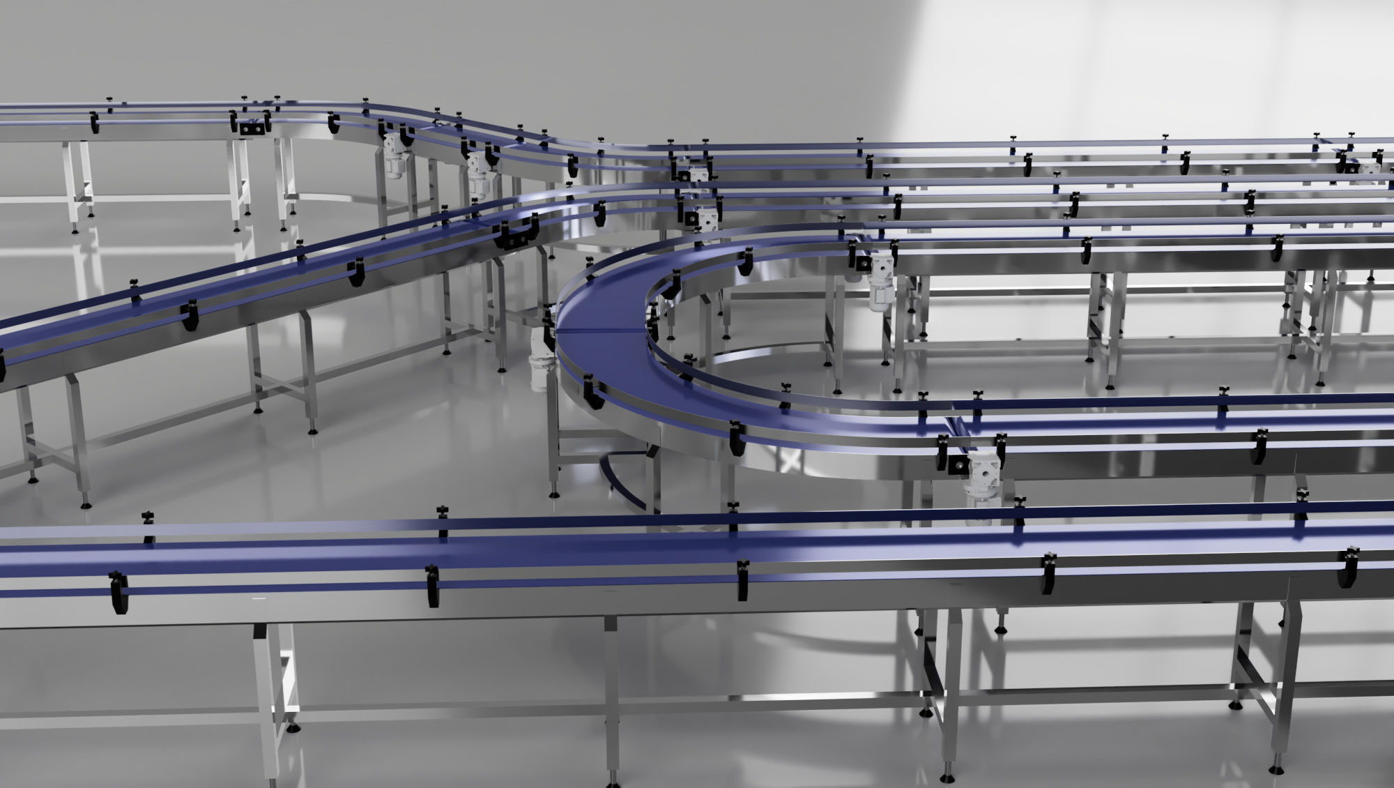Conveyor Belt Bundle 3D Model 3D model_6