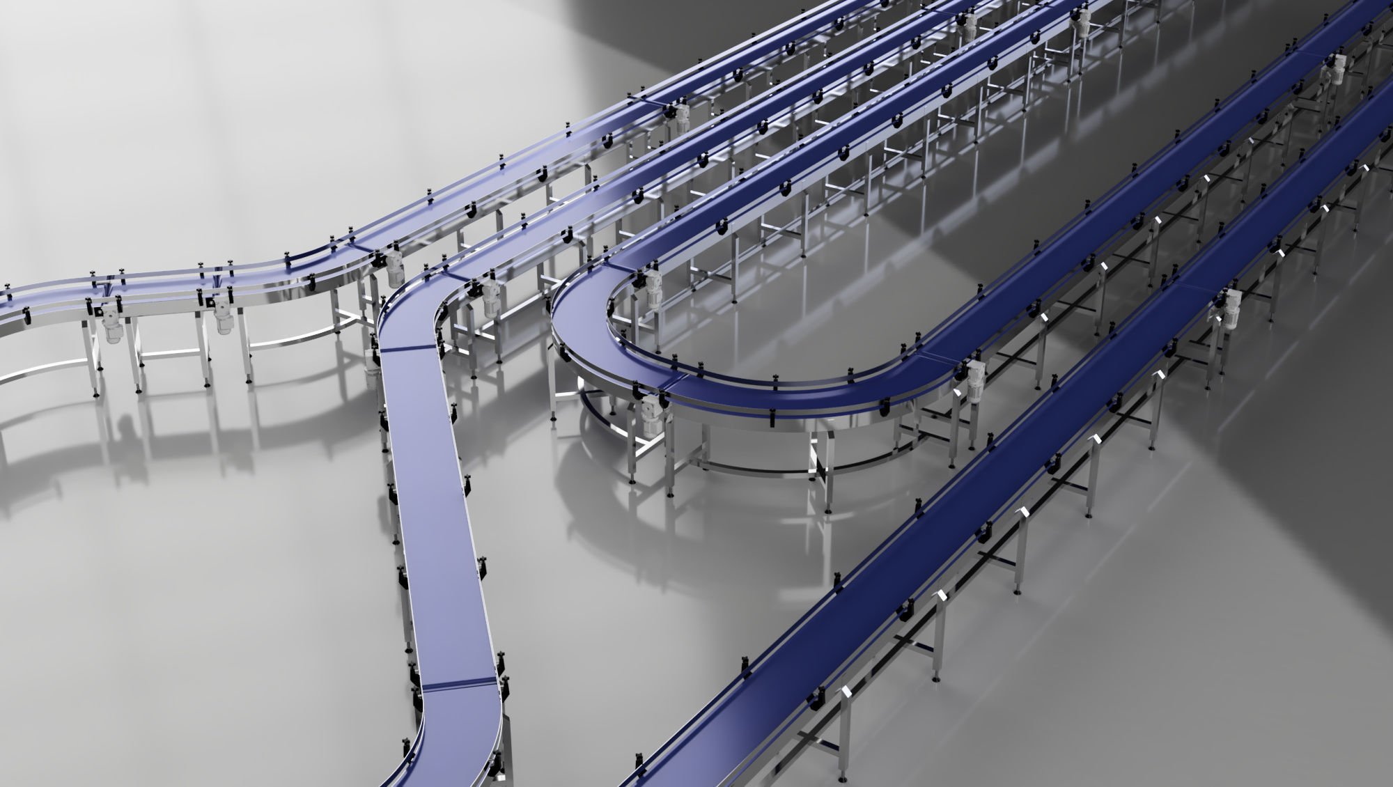 Conveyor Belt Bundle 3D Model 3D model_17