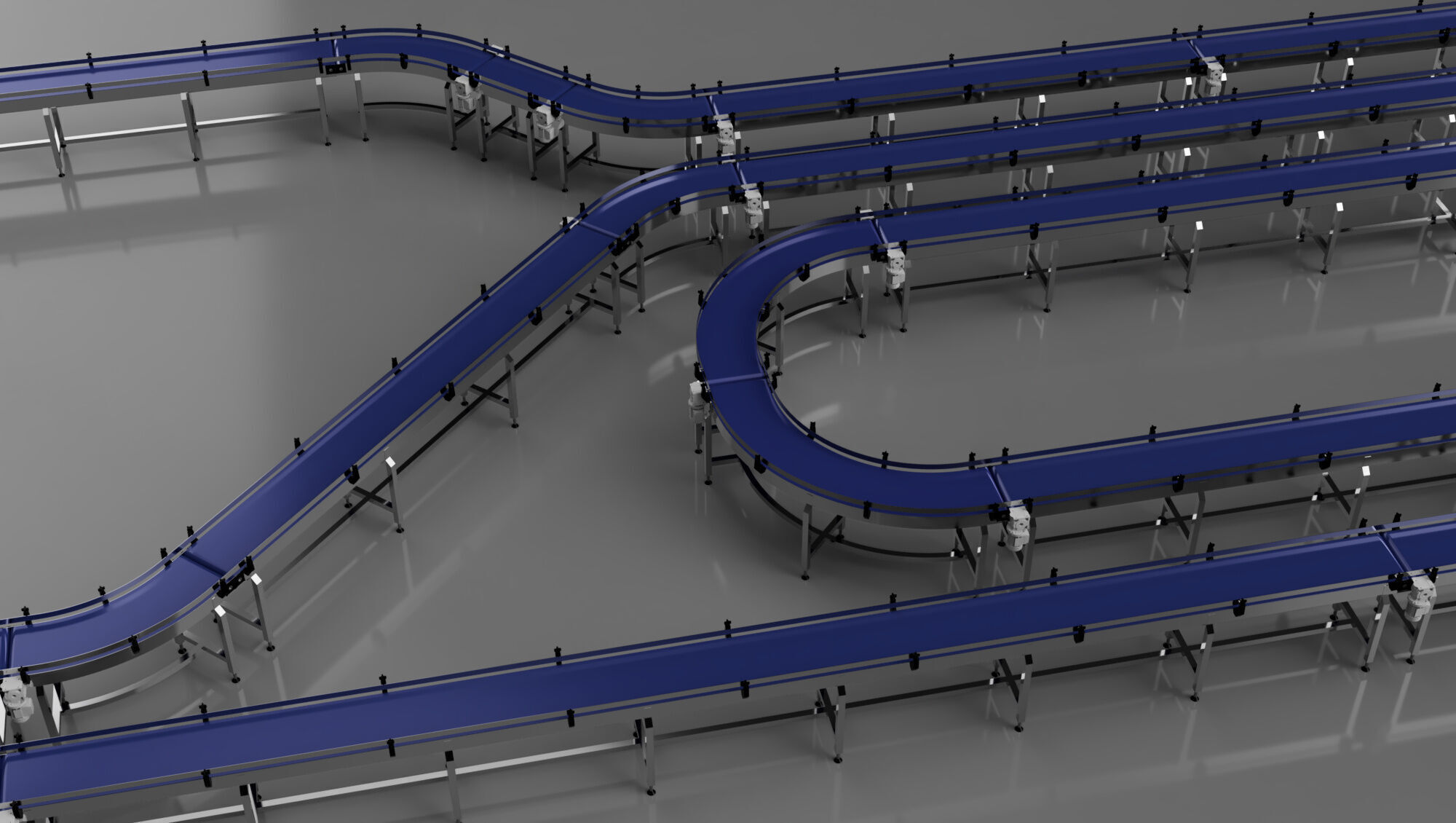 Conveyor Belt Bundle 3D Model 3D model_15