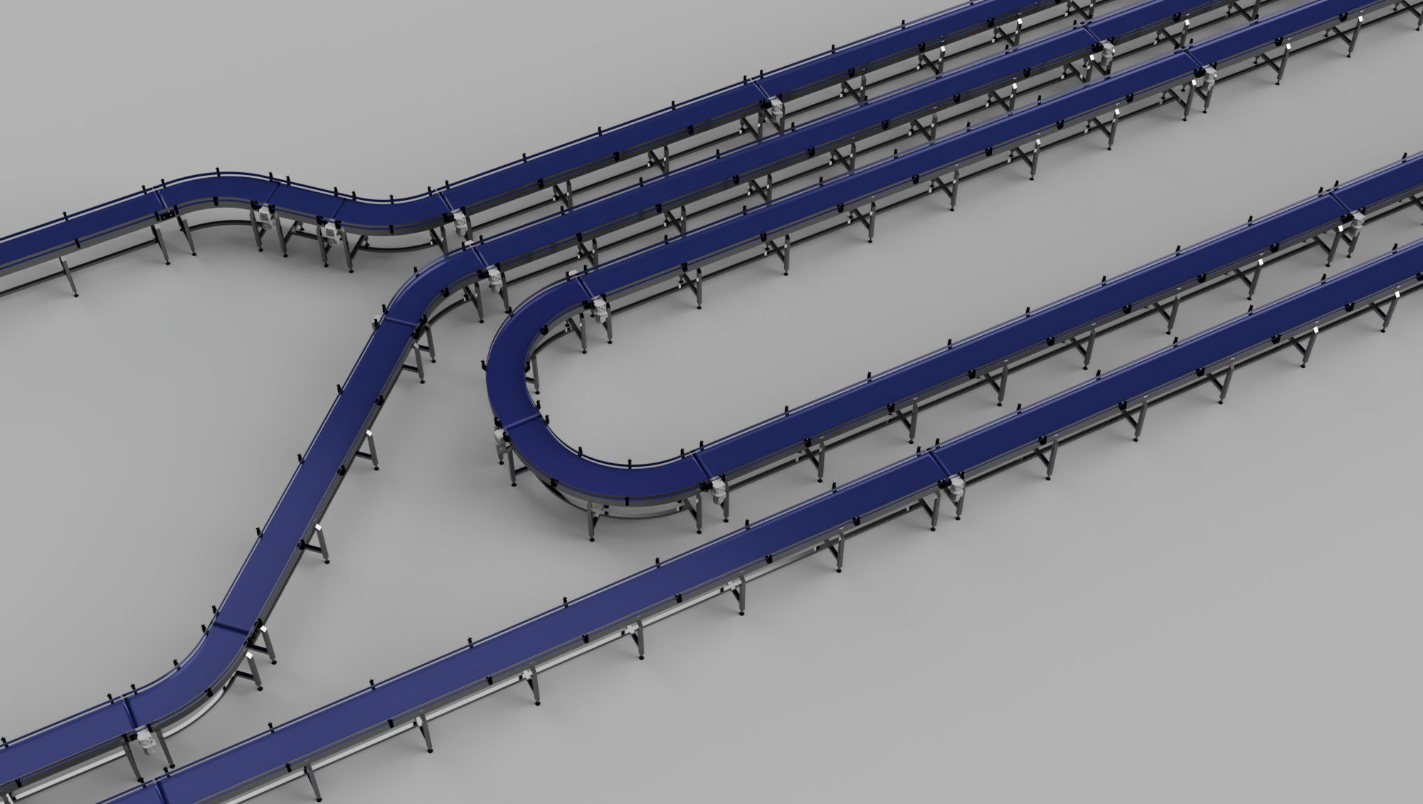 Conveyor Belt Bundle 3D Model 3D model_4