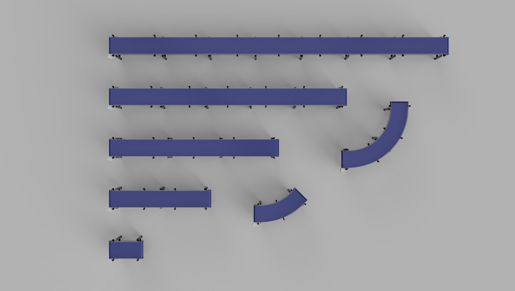 Conveyor Belt Bundle 3D Model 3D model_18