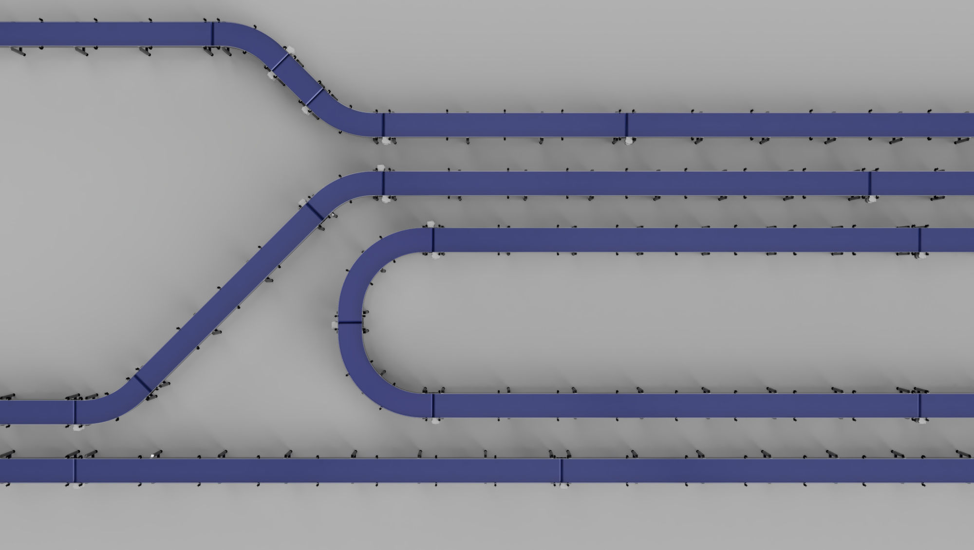 Conveyor Belt Bundle 3D Model 3D model_12