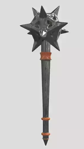 Realism Midevil Mace Low-poly 3D model