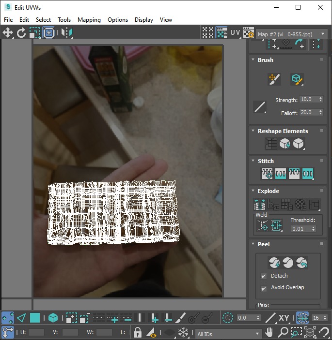 Broken Brown Cracker Bread 3D model_34