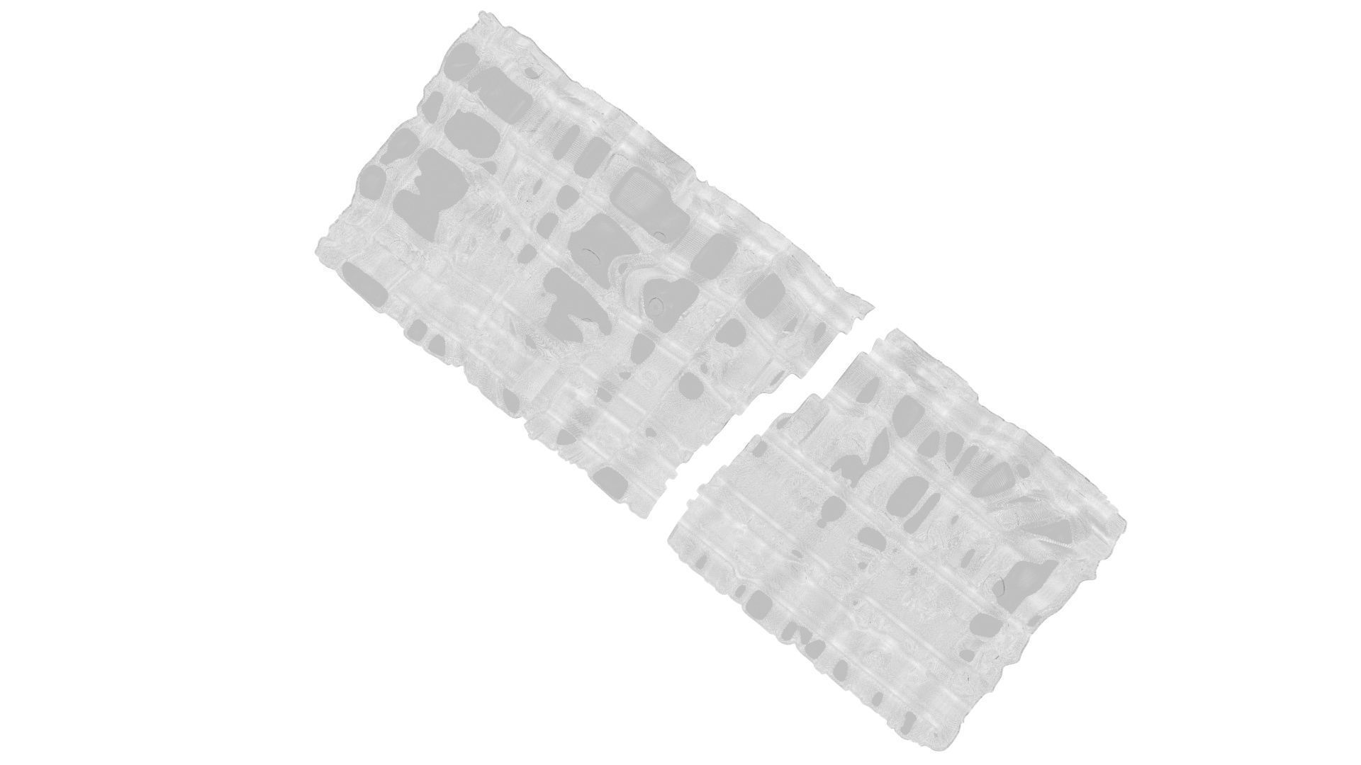 Broken Brown Cracker Bread 3D model_23