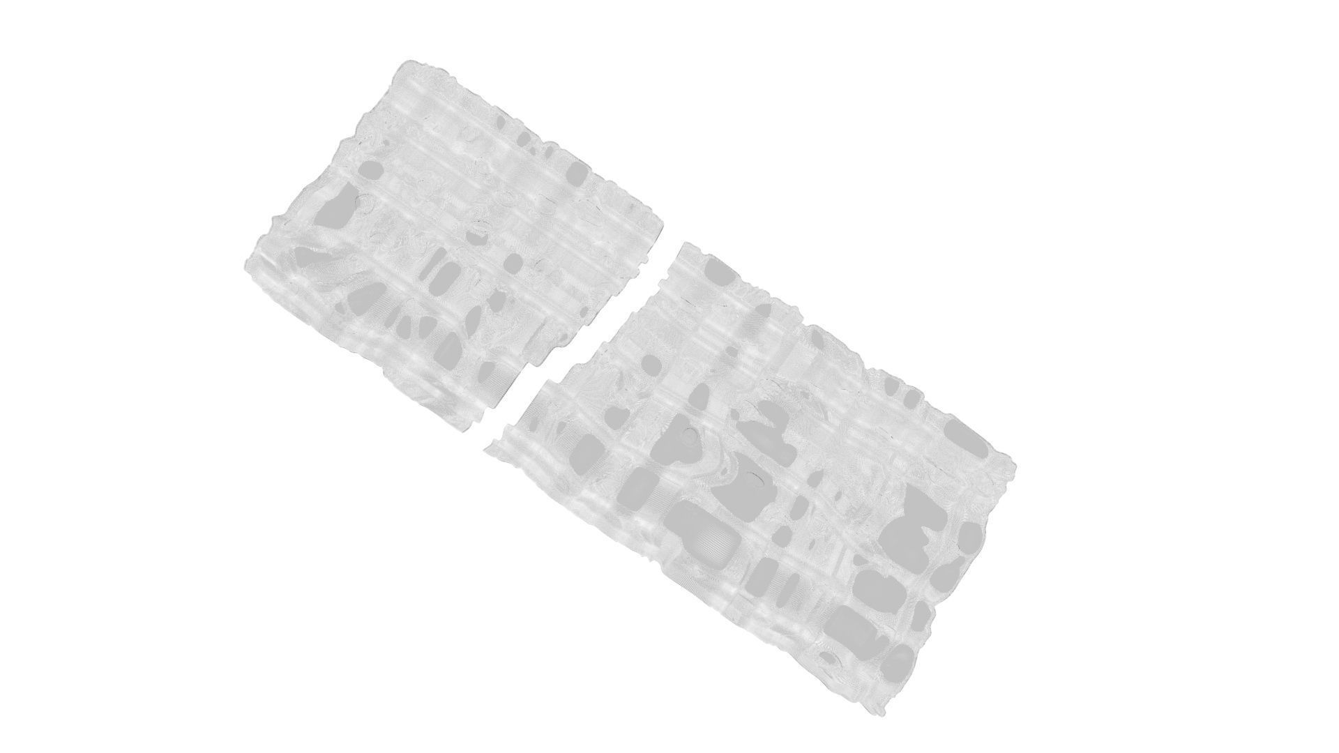 Broken Brown Cracker Bread 3D model_21