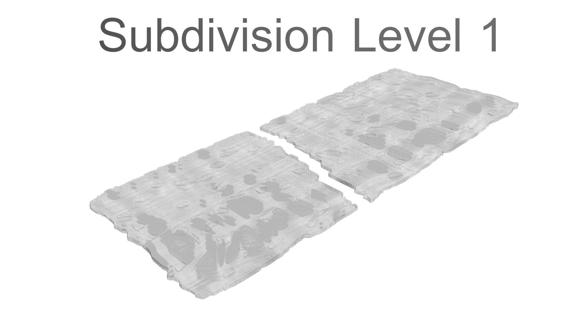 Broken Brown Cracker Bread 3D model_32