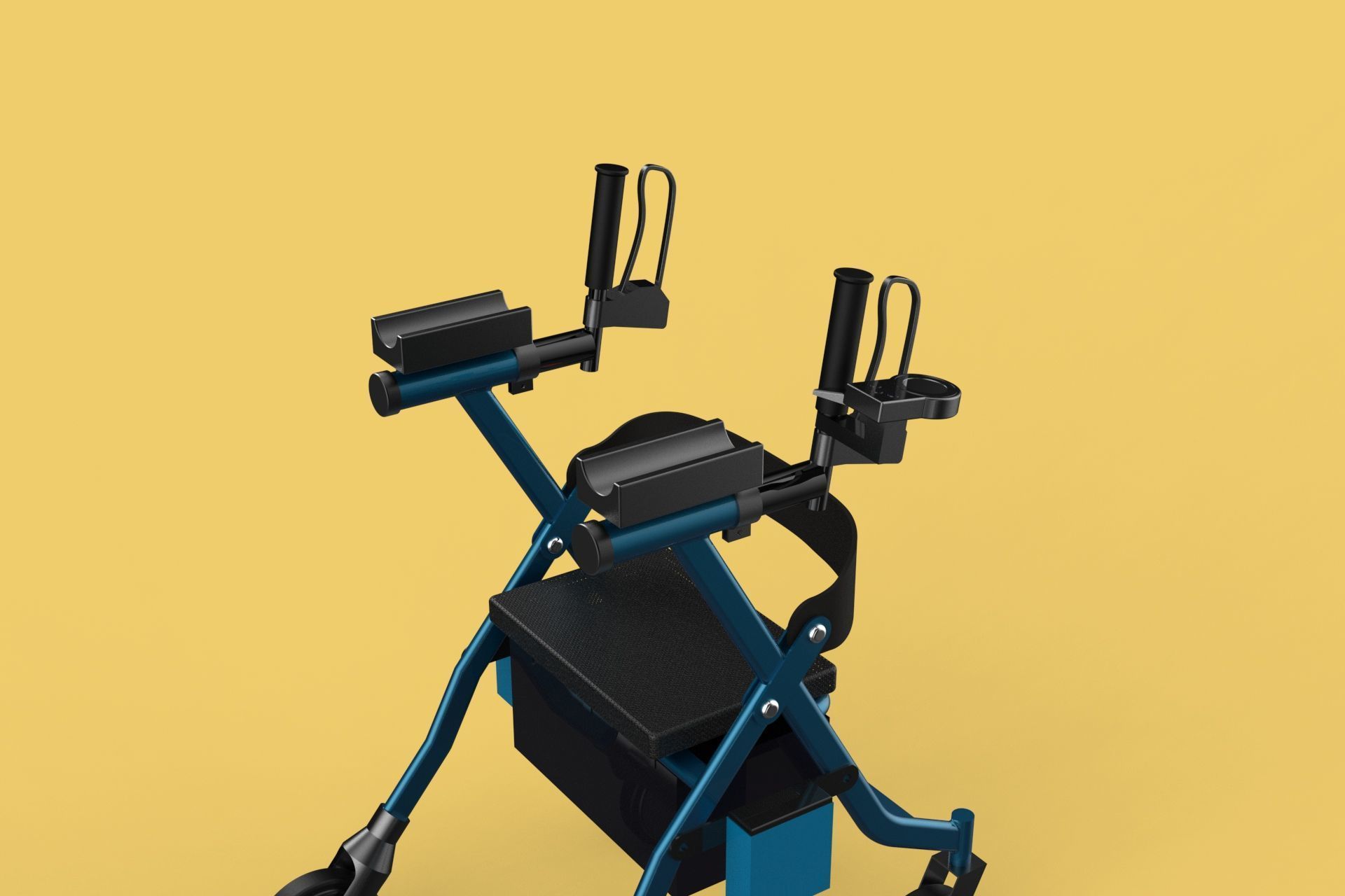 ELECTRIC ROLLATOR ROLLING WHEELED WALKER FOLDING WALKING FRAME 3D model_19