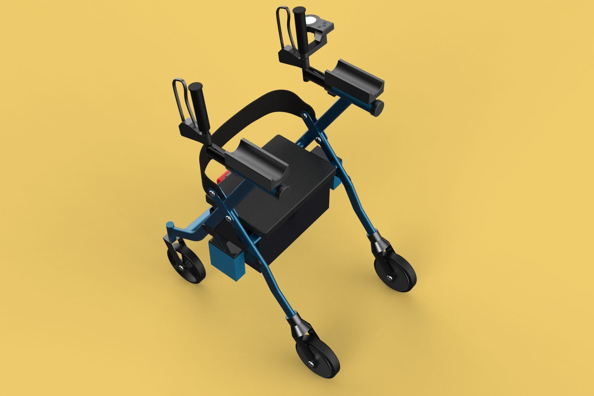 ELECTRIC ROLLATOR ROLLING WHEELED WALKER FOLDING WALKING FRAME 3D model_8