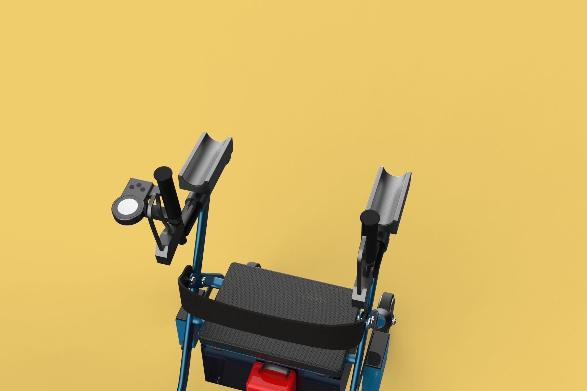 ELECTRIC ROLLATOR ROLLING WHEELED WALKER FOLDING WALKING FRAME 3D model_21