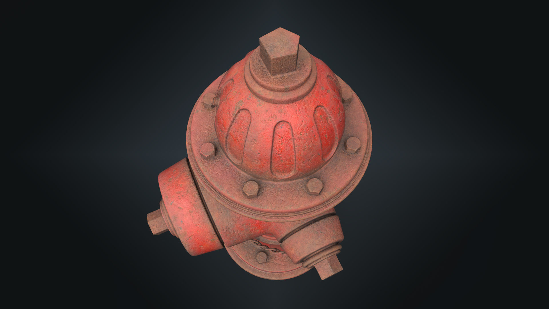 Fire Hydrant 3D model_12