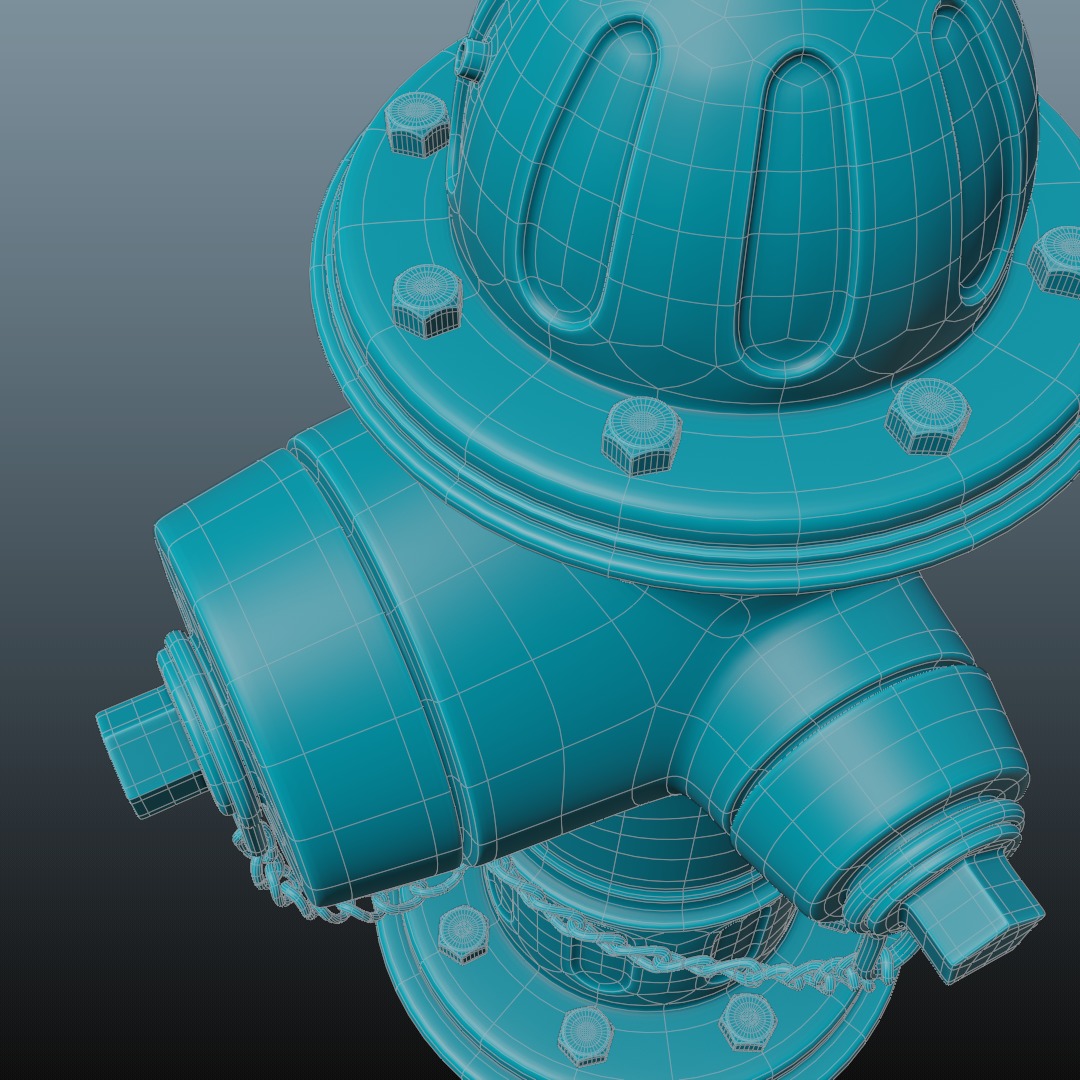 Fire Hydrant 3D model_18