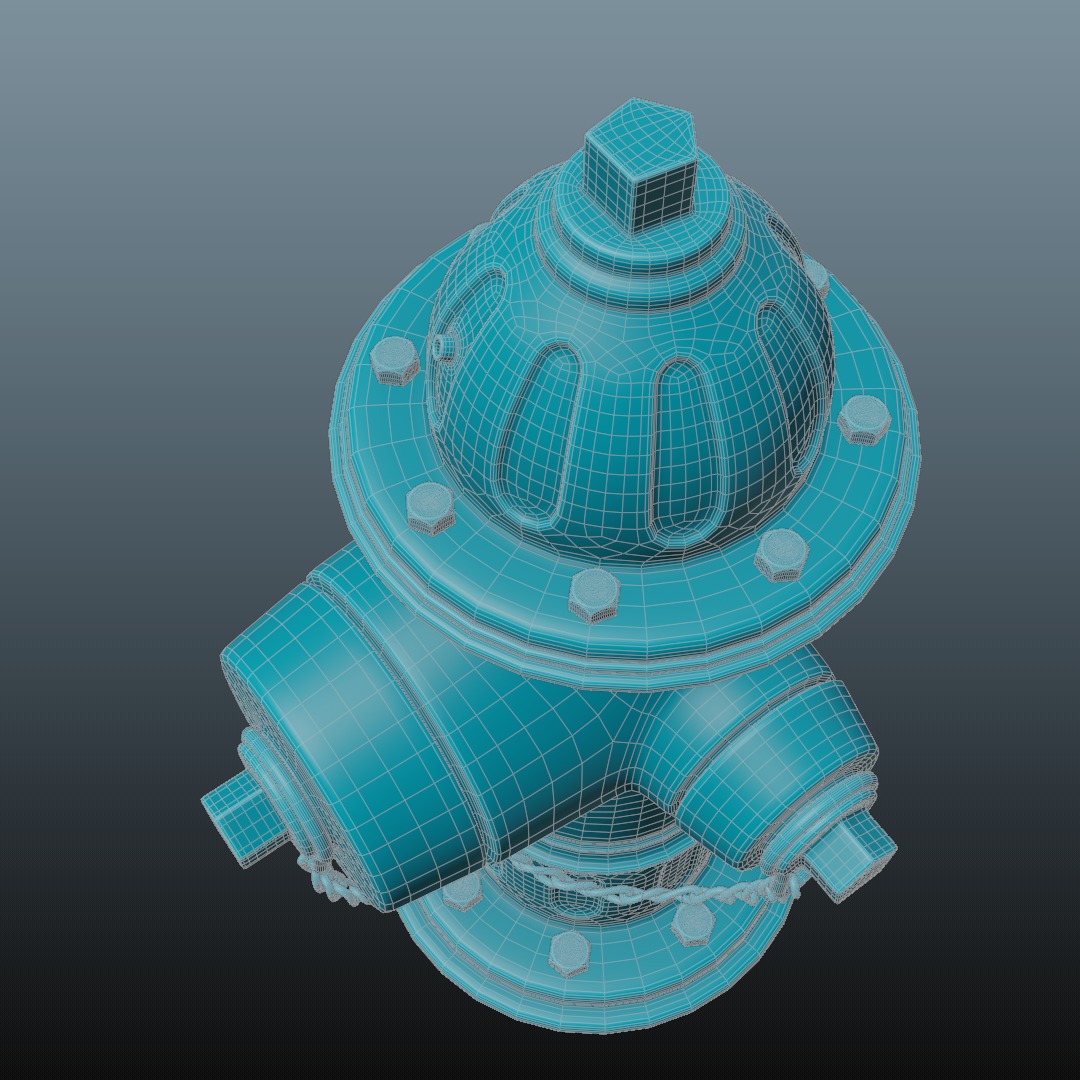 Fire Hydrant 3D model_20