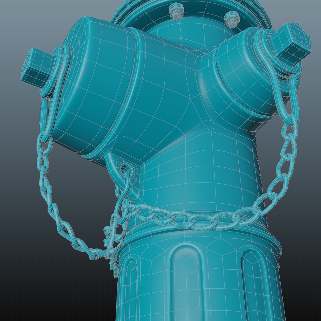 Fire Hydrant 3D model_14