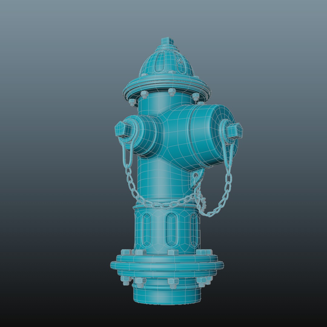Fire Hydrant 3D model_19