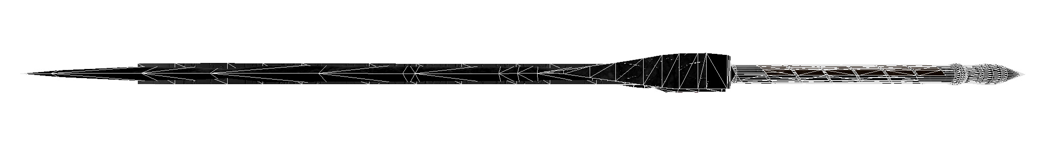 Fantasy Detailed Low-Poly Game Ready Battle Thunder Sword Low-poly 3D model_5