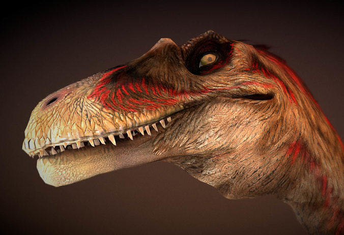 Dakotaraptor Low-poly 3D model