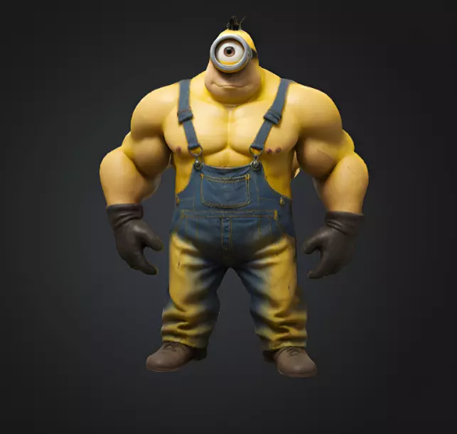 Super Minion 3D Model STL File 3D print model_0