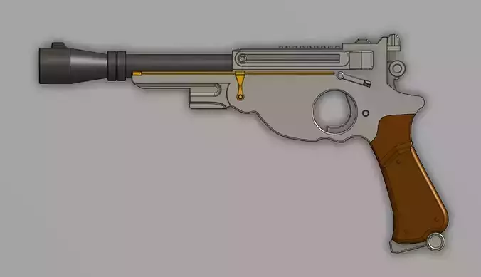 Mandalorian Blaster 3D print model