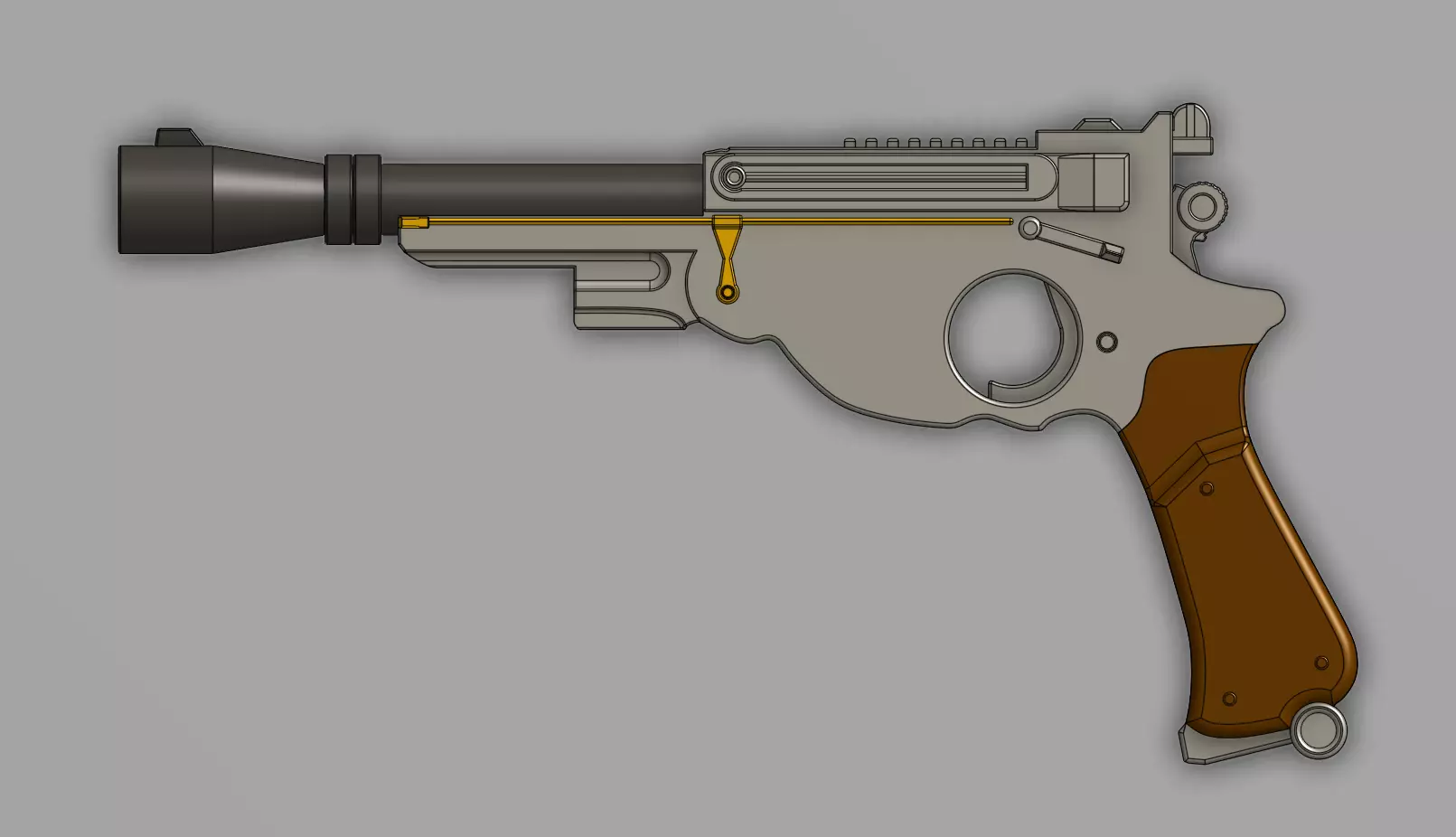 Mandalorian Blaster 3D print model_0