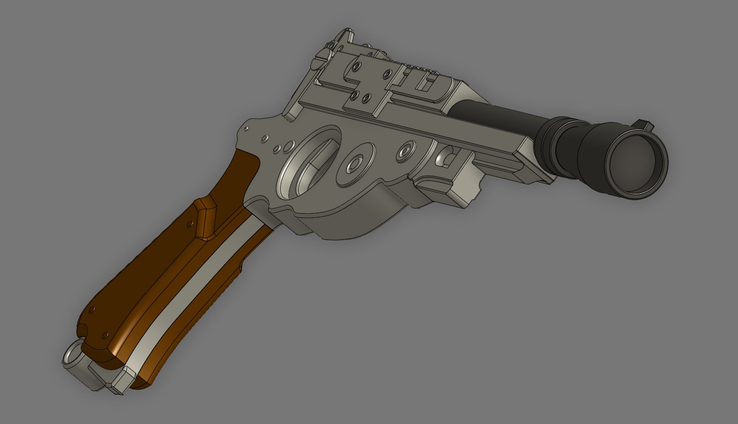 Mandalorian Blaster 3D print model_5