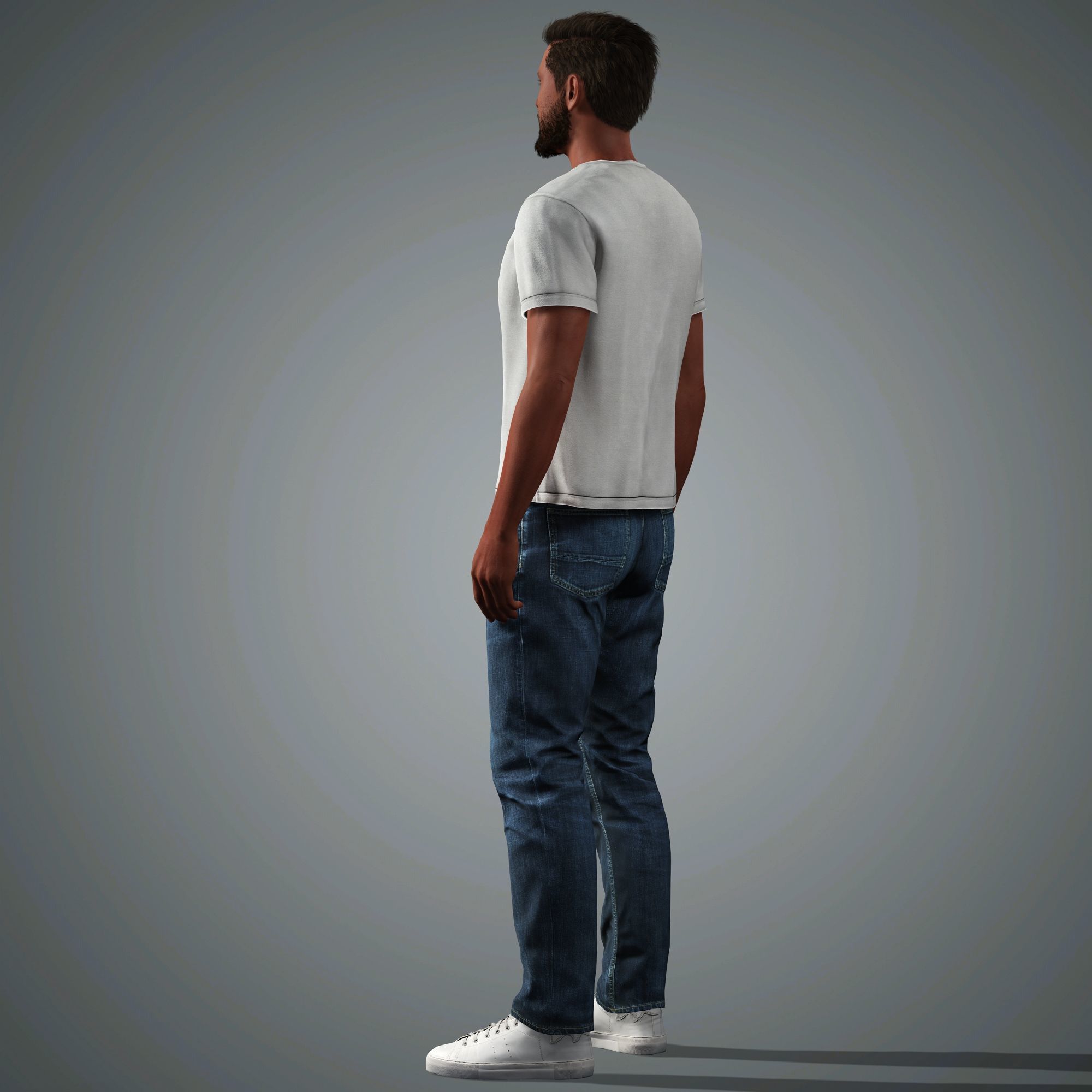 Ben Affleck Character Low-poly 3D model_9