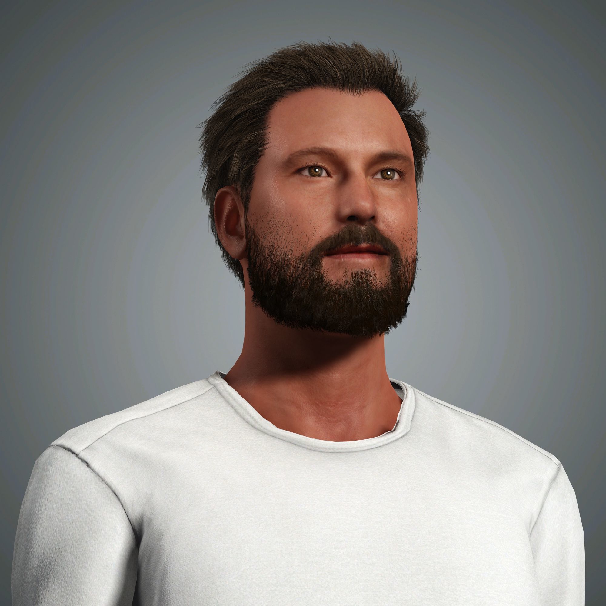 Ben Affleck Character Low-poly 3D model_4