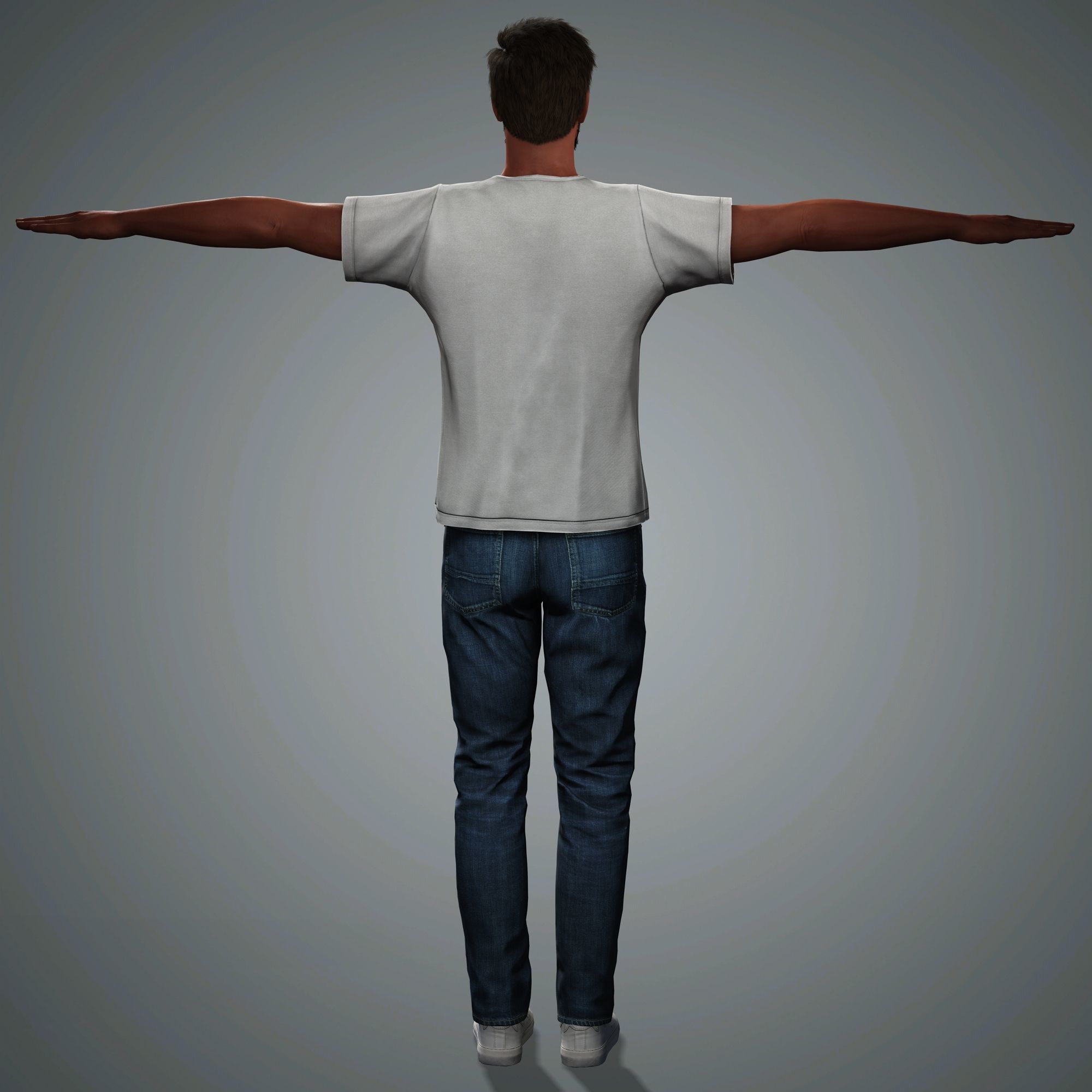 Ben Affleck Character Low-poly 3D model_16