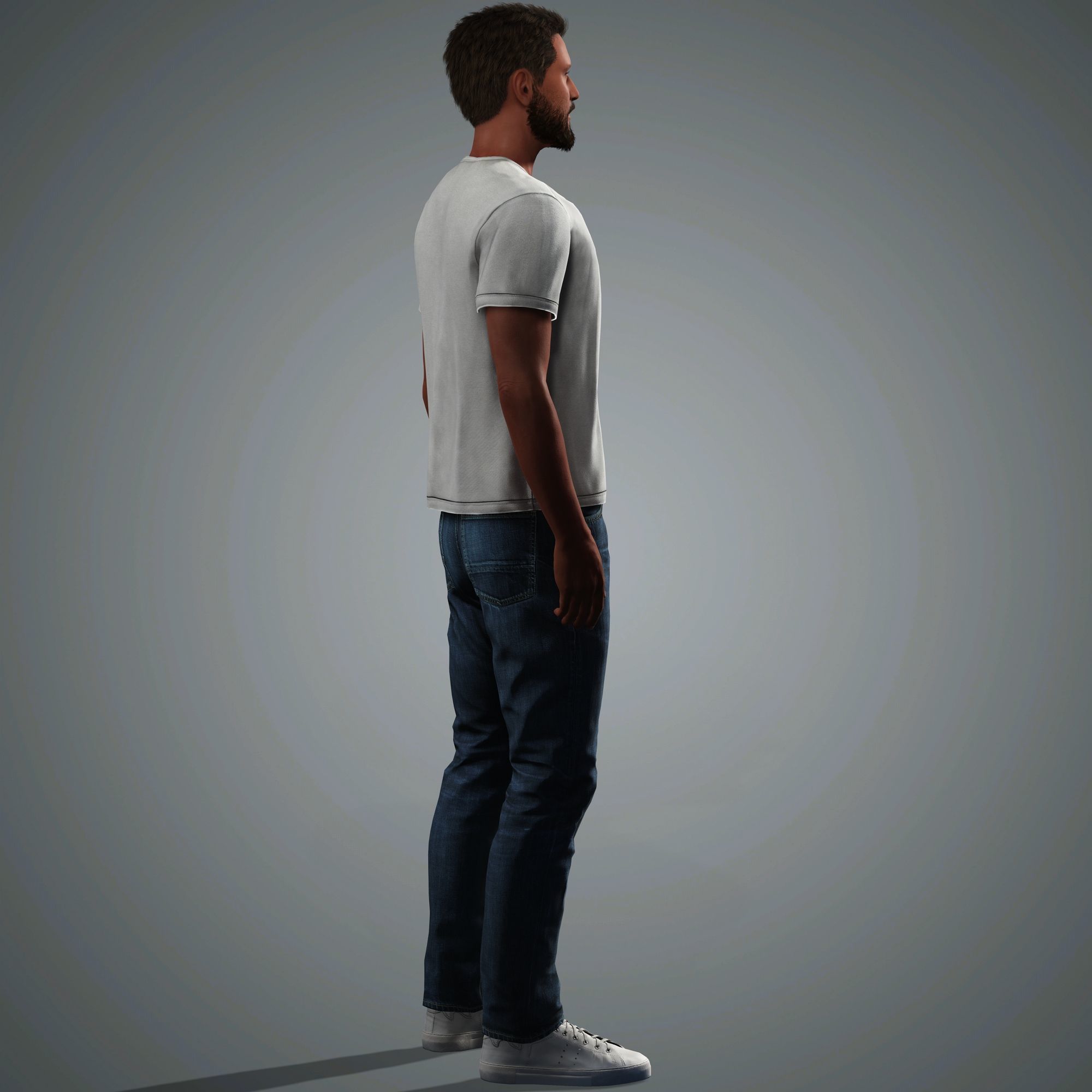 Ben Affleck Character Low-poly 3D model_10
