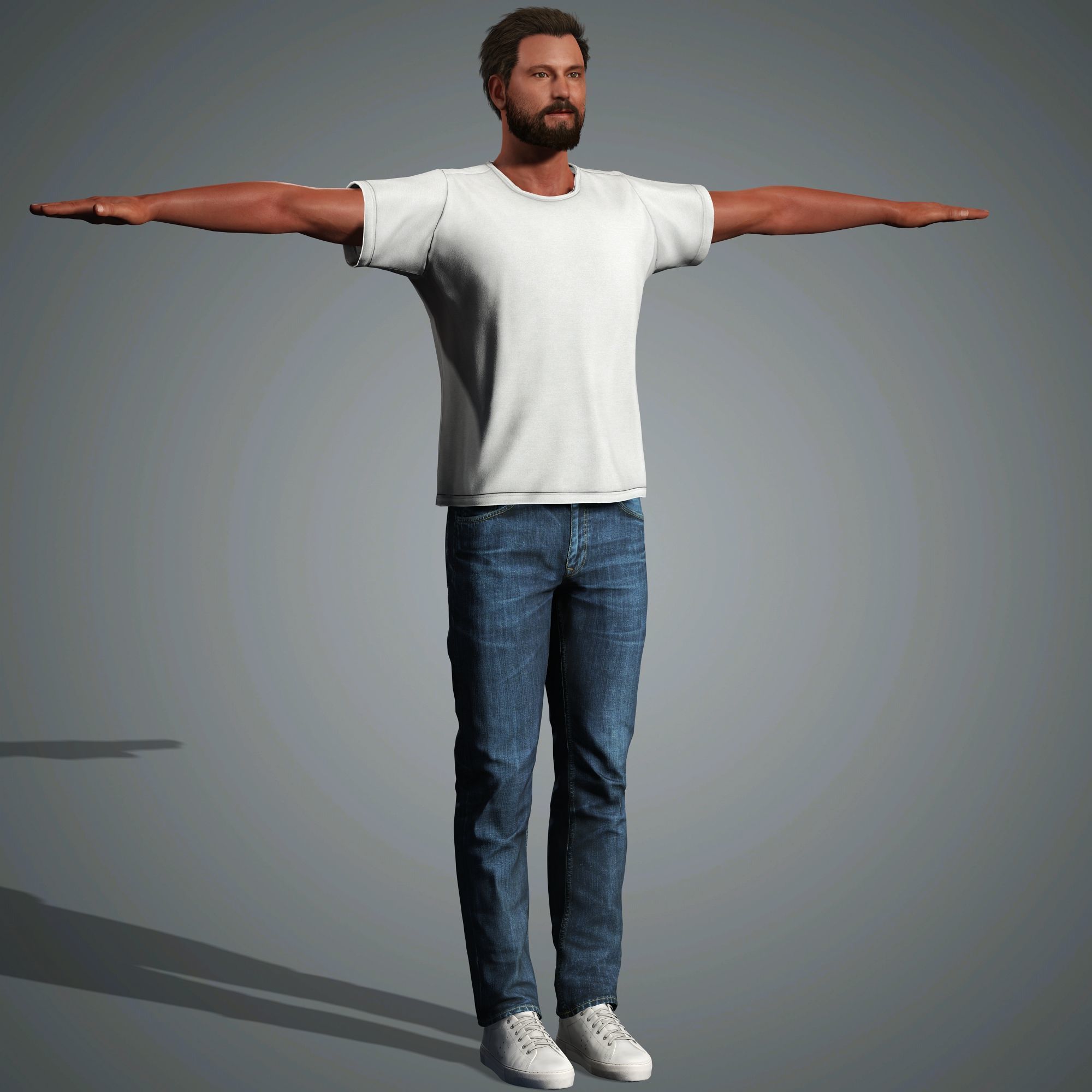 Ben Affleck Character Low-poly 3D model_17