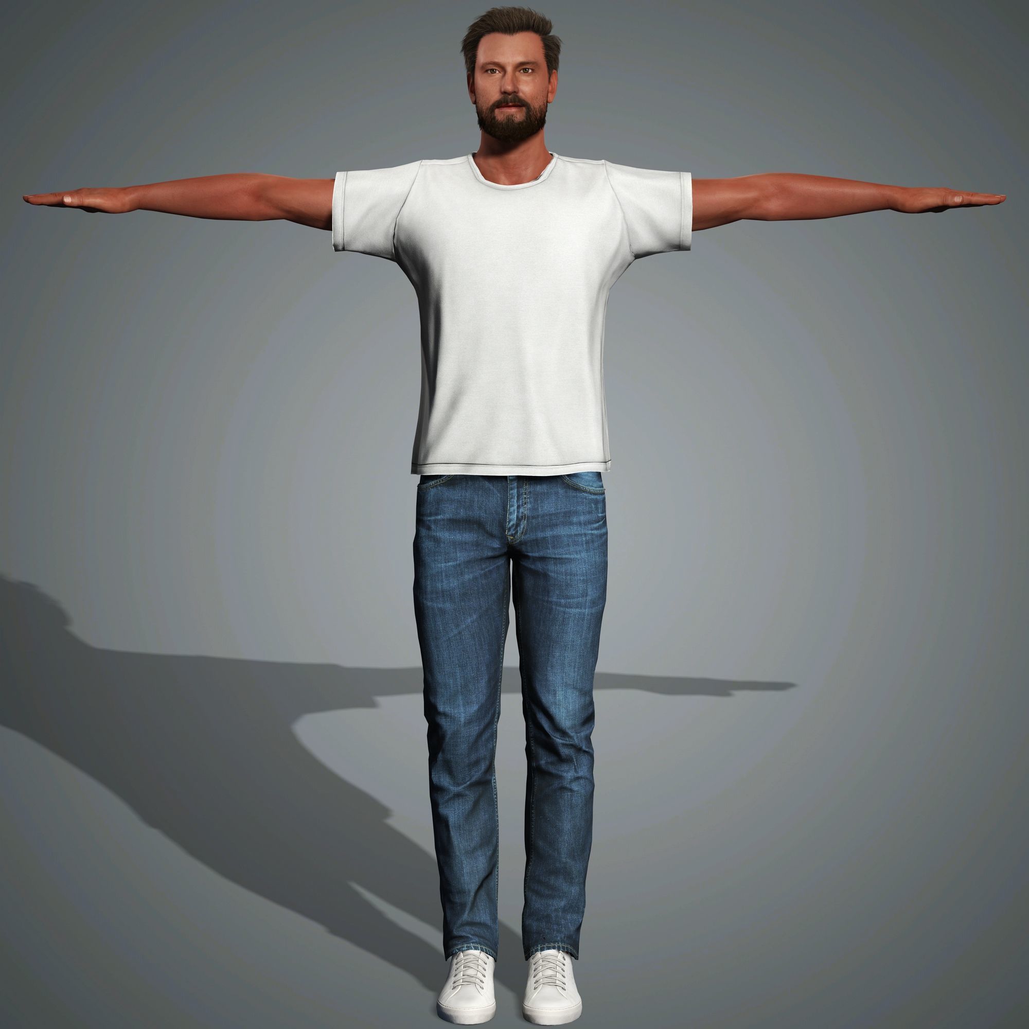 Ben Affleck Character Low-poly 3D model_13