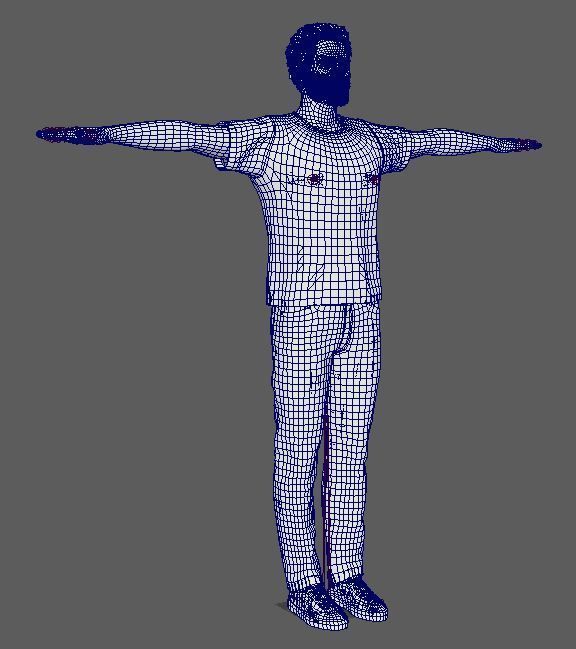 Ben Affleck Character Low-poly 3D model_25