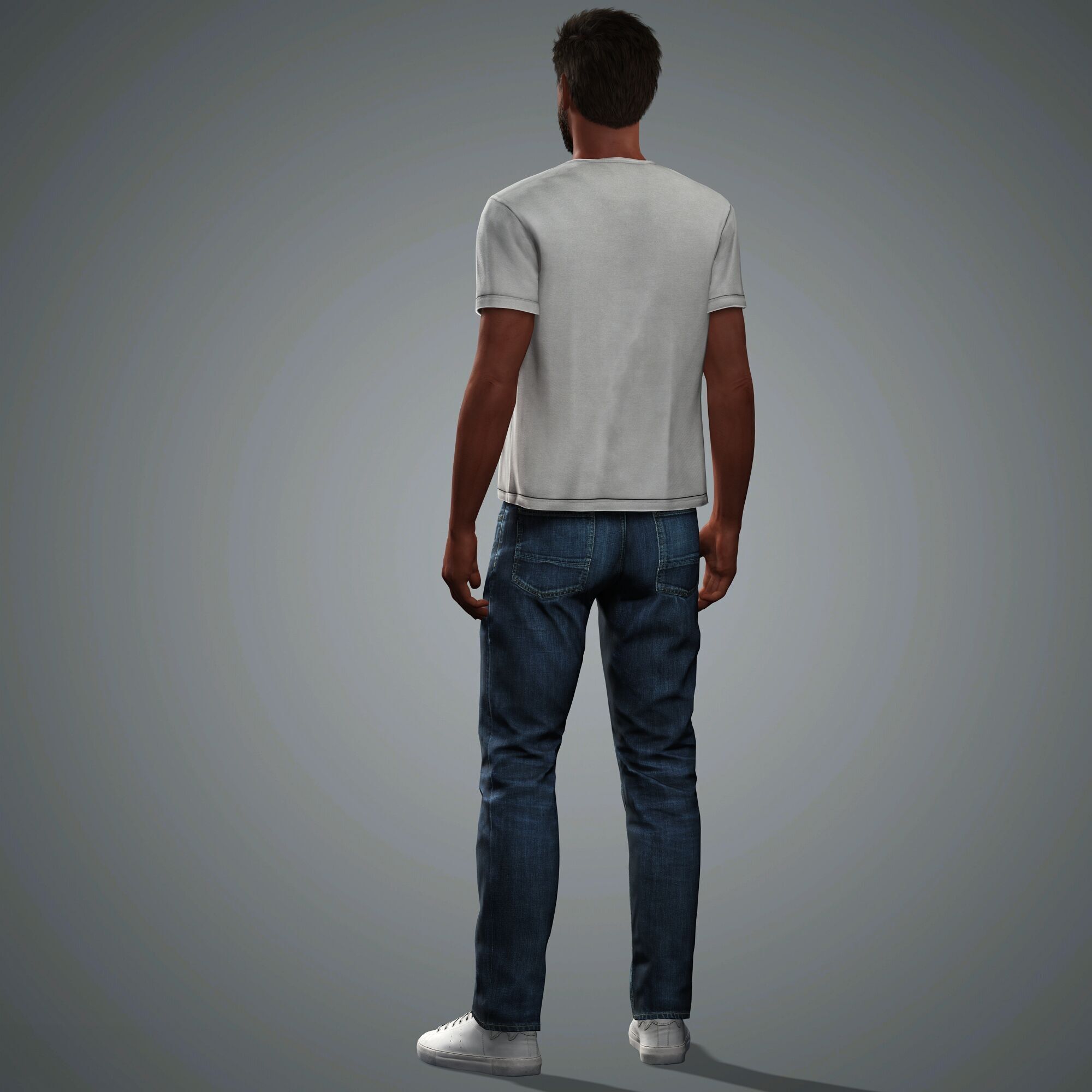 Ben Affleck Character Low-poly 3D model_12