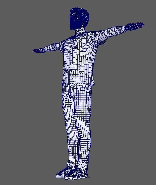 Ben Affleck Character Low-poly 3D model_28