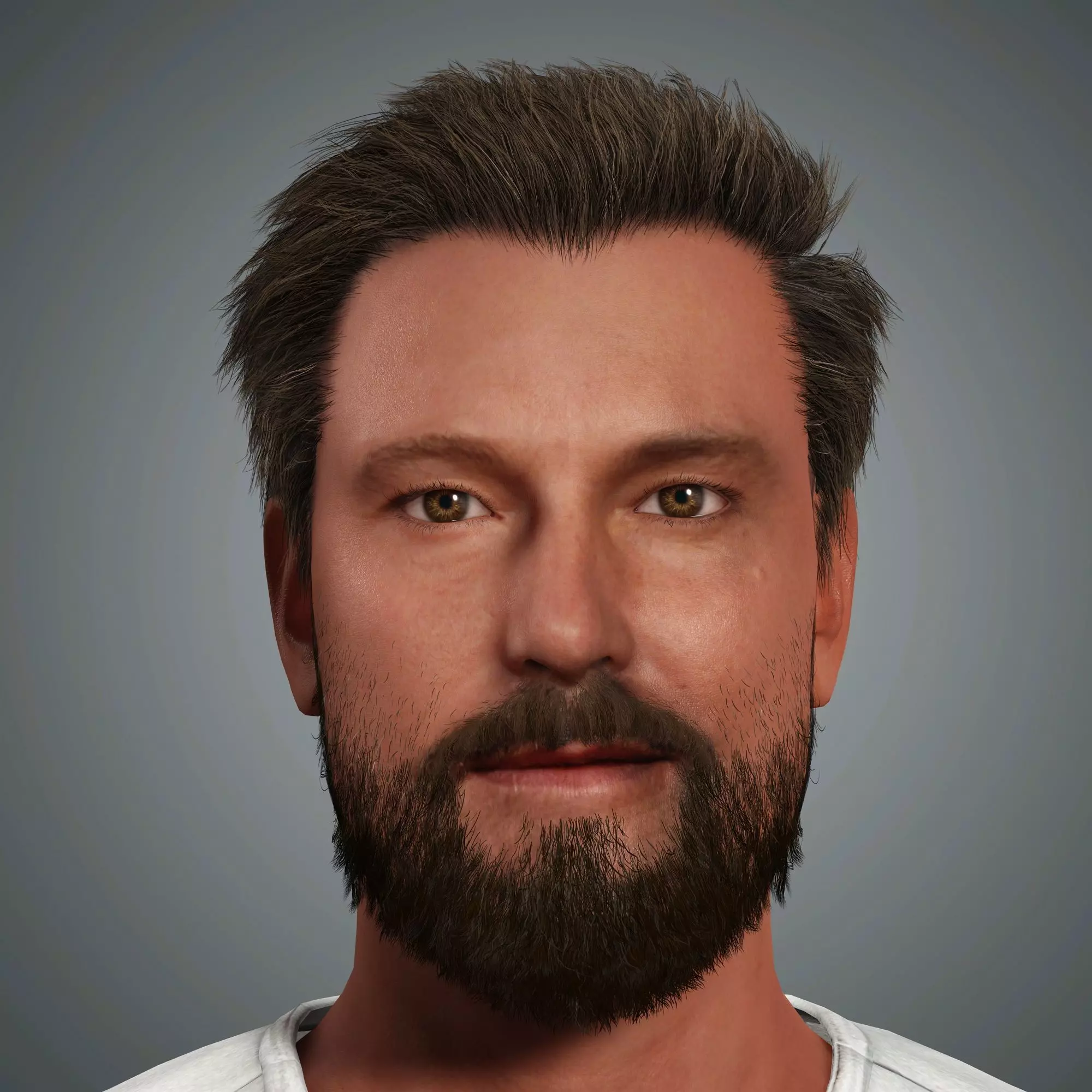 Ben Affleck Character Low-poly 3D model_0
