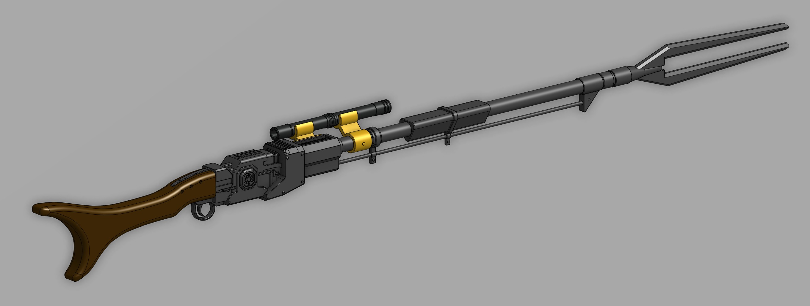 Mandalorian Pulse Rifle - Amban 3D print model_3