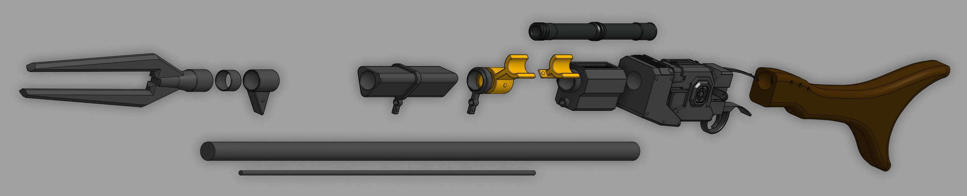 Mandalorian Pulse Rifle - Amban 3D print model_14