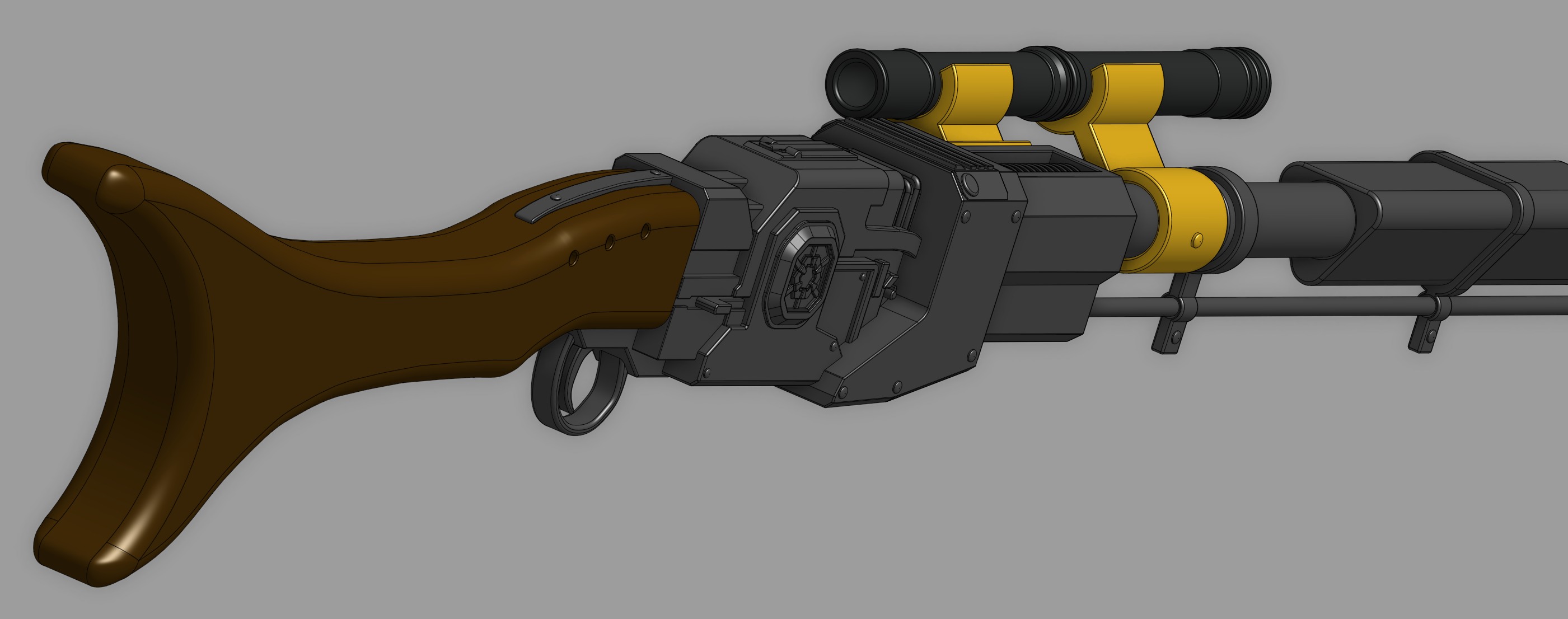 Mandalorian Pulse Rifle - Amban 3D print model_4