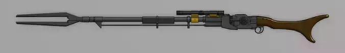 Mandalorian Pulse Rifle - Amban 3D print model Mandalorian Pulse Rifle - Amban 3D print model