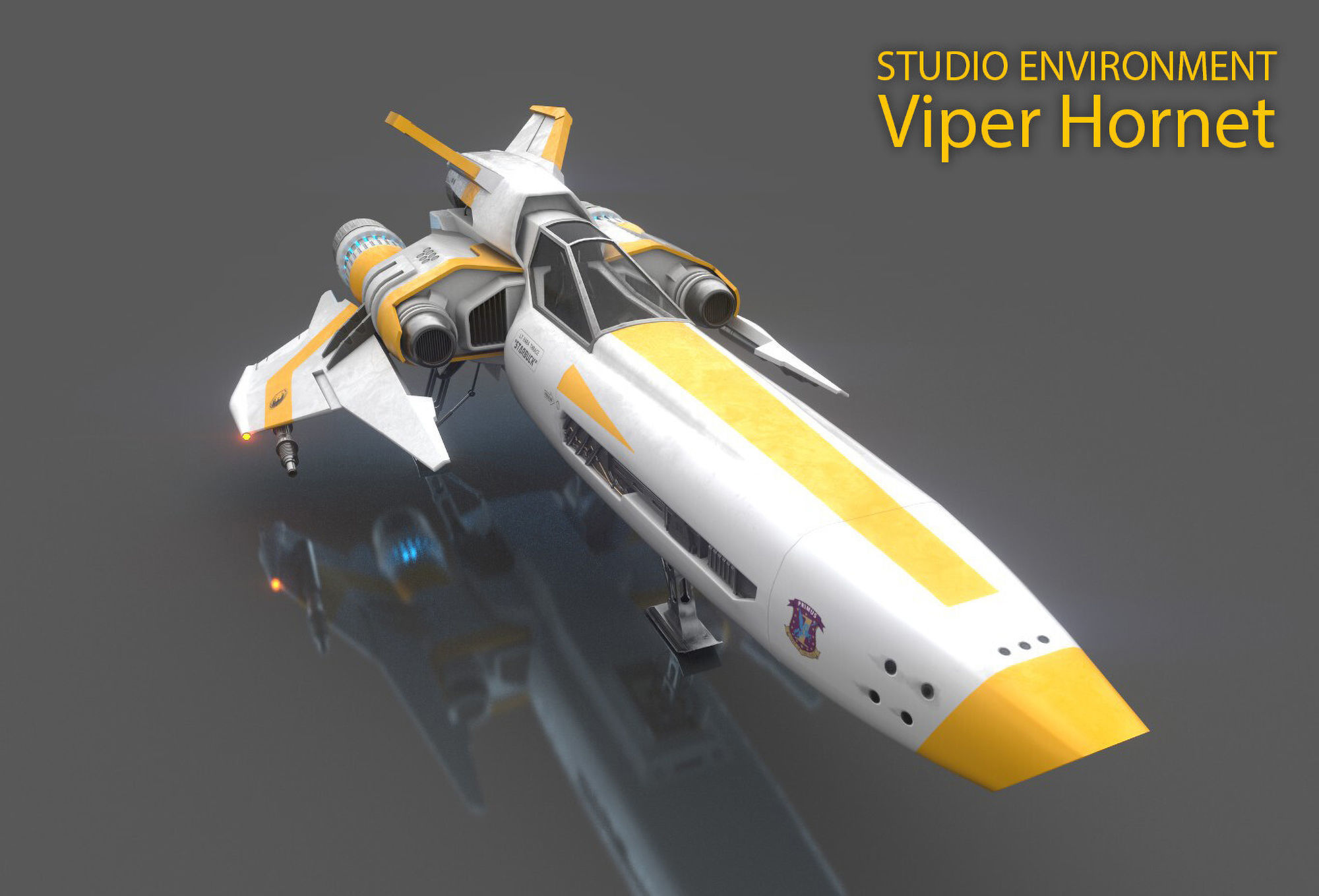 Viper Hornet Low-poly 3D model_8