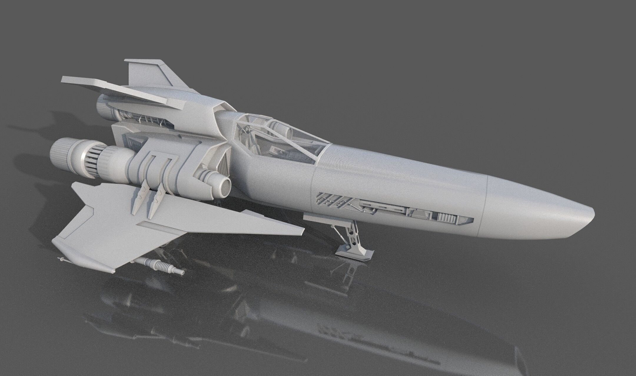 Viper Hornet Low-poly 3D model_3