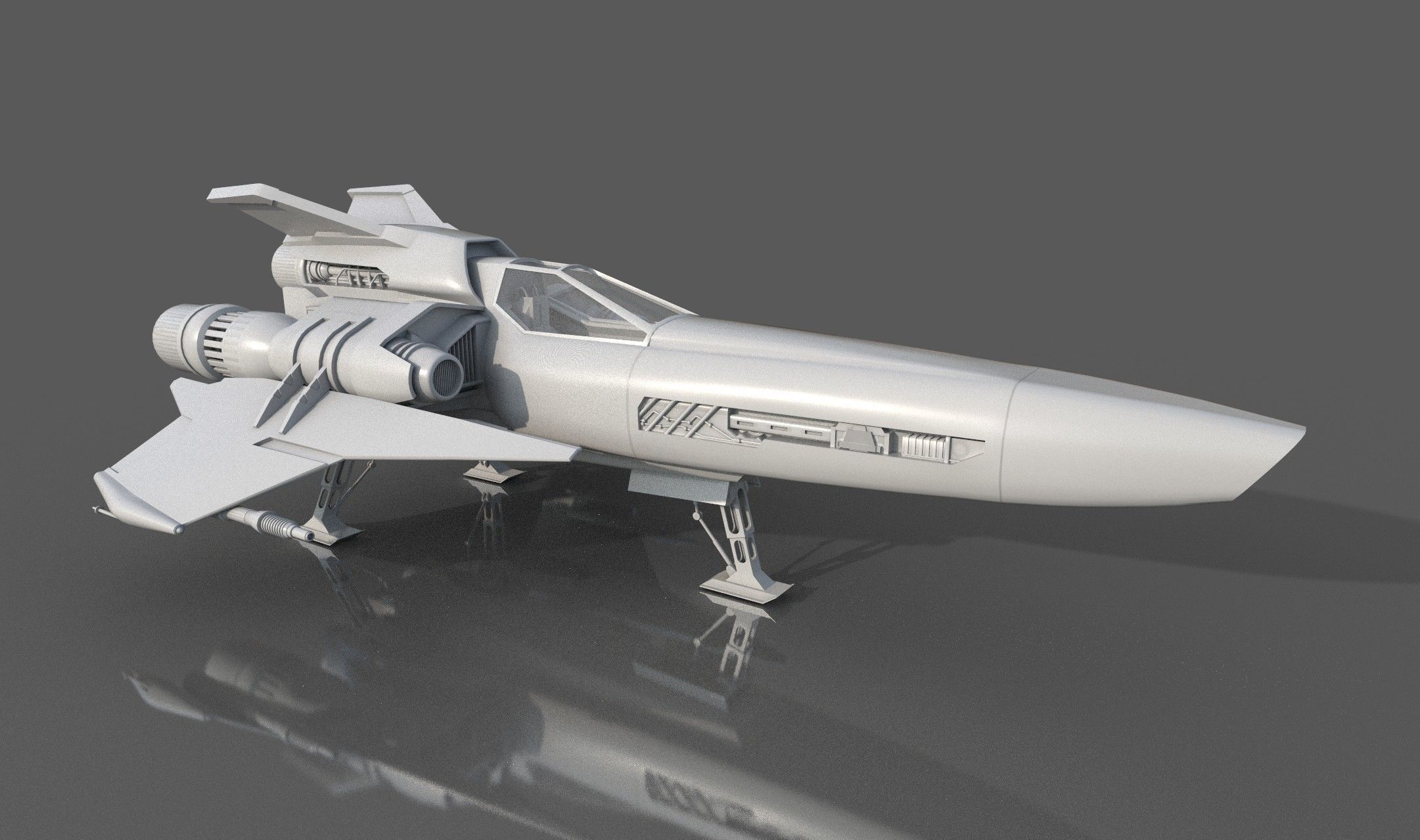 Viper Hornet Low-poly 3D model_1