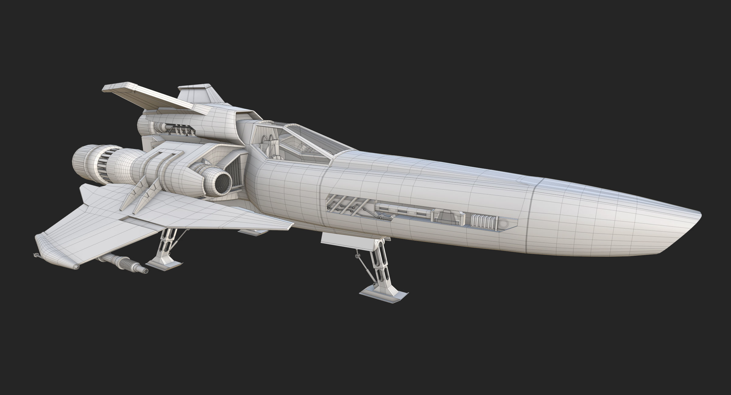 Viper Hornet Low-poly 3D model_11