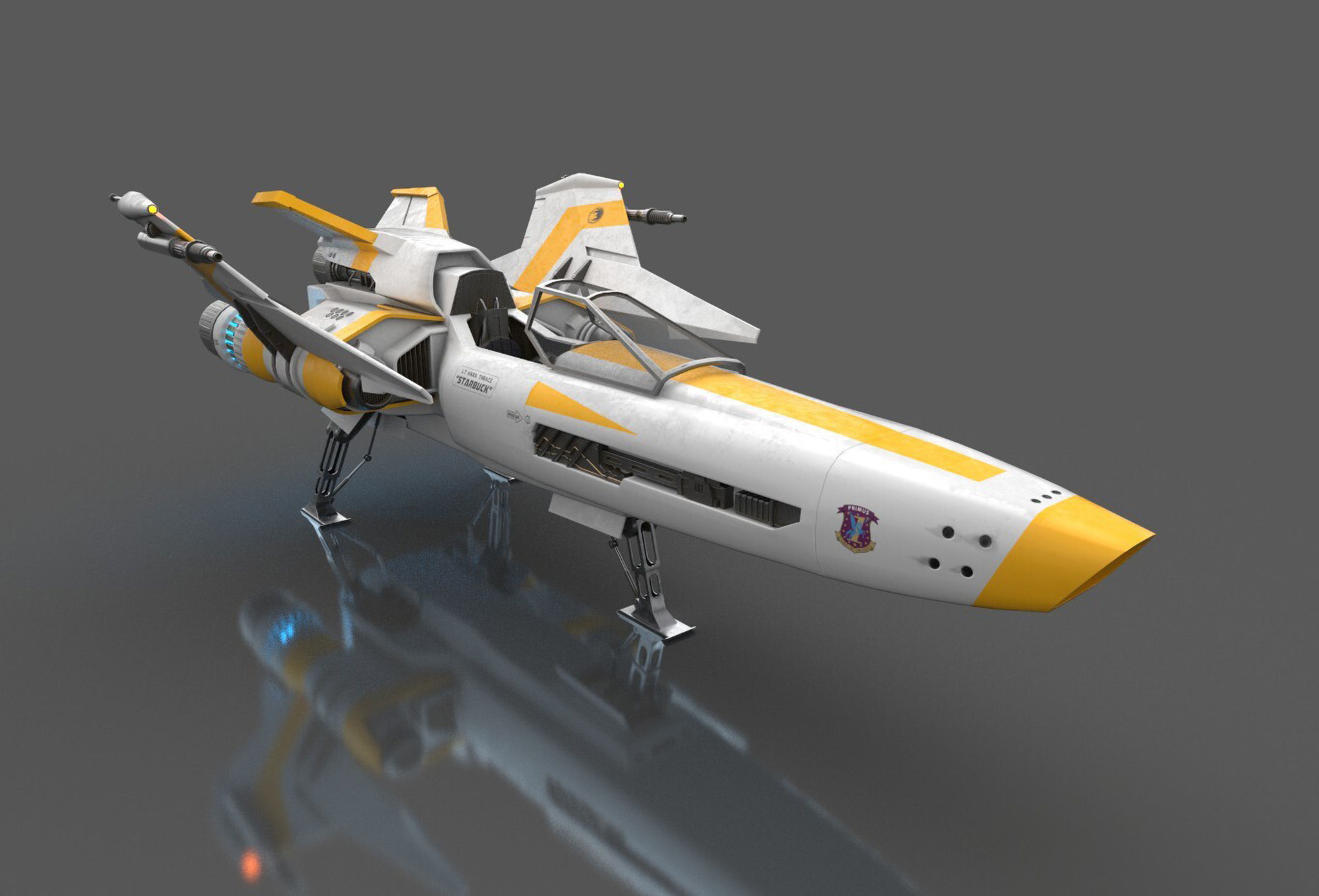 Viper Hornet Low-poly 3D model_10