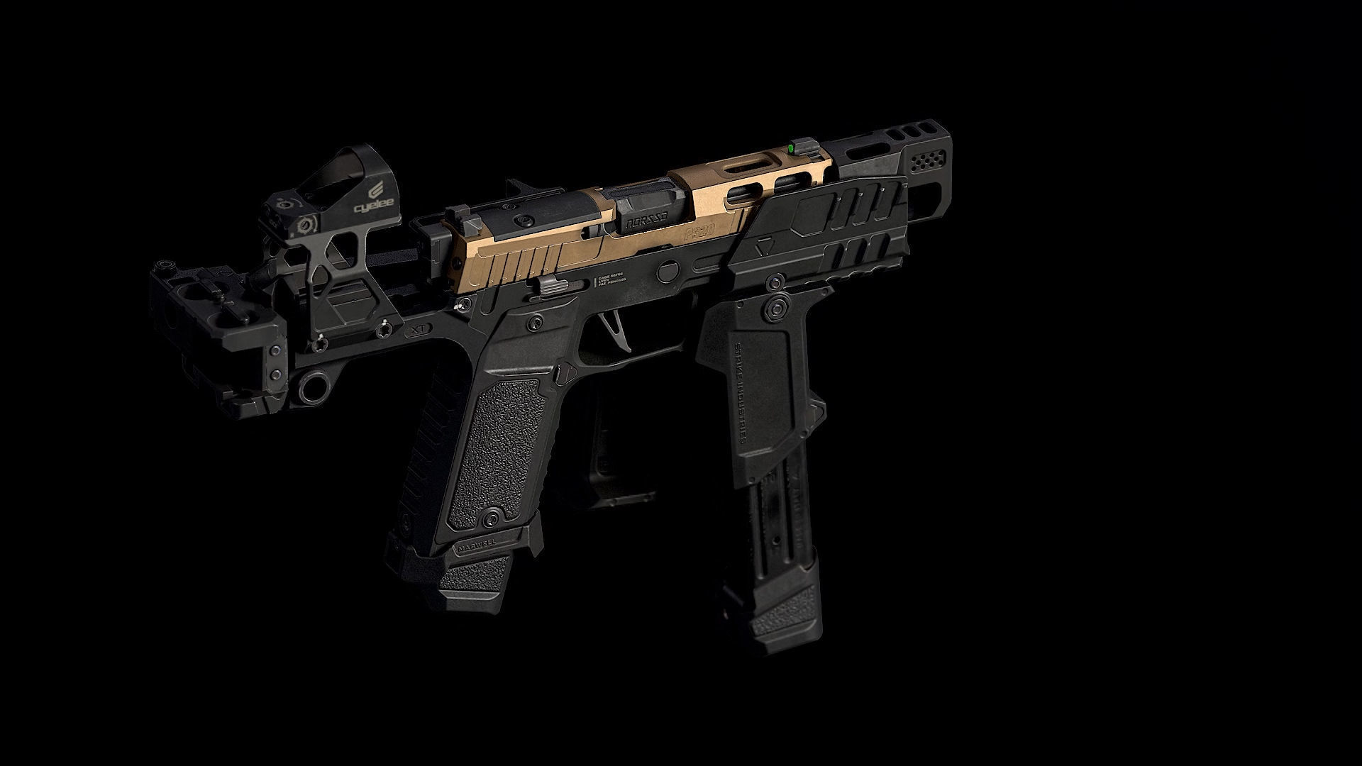 SIG Sauer P320 Custome Low-poly 3D model_5