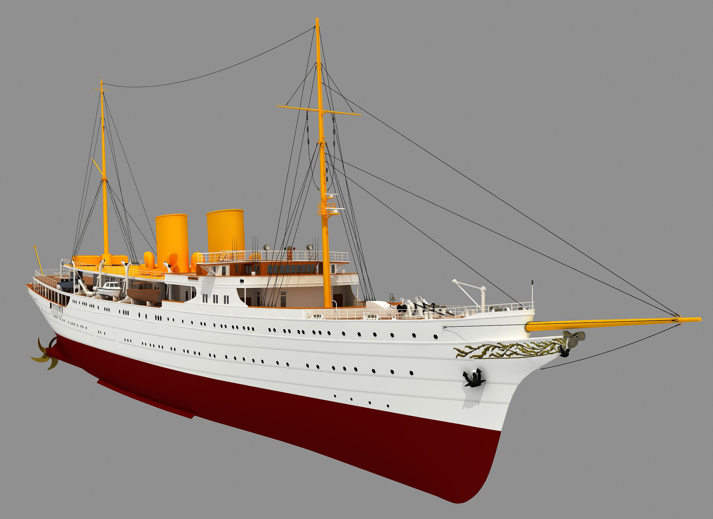 TCG SAVARONA  YACHT 3D model_3